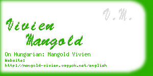 vivien mangold business card